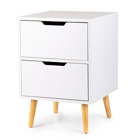 White NORLA bedside table